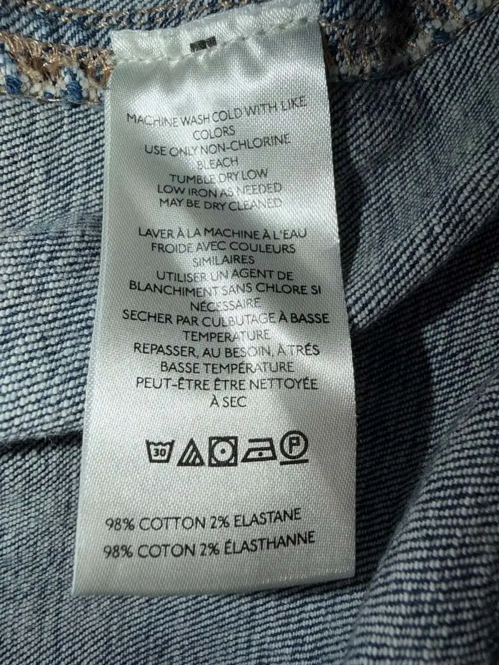 We The Free Daylight Denim Mini Skirt Size 25 Blue